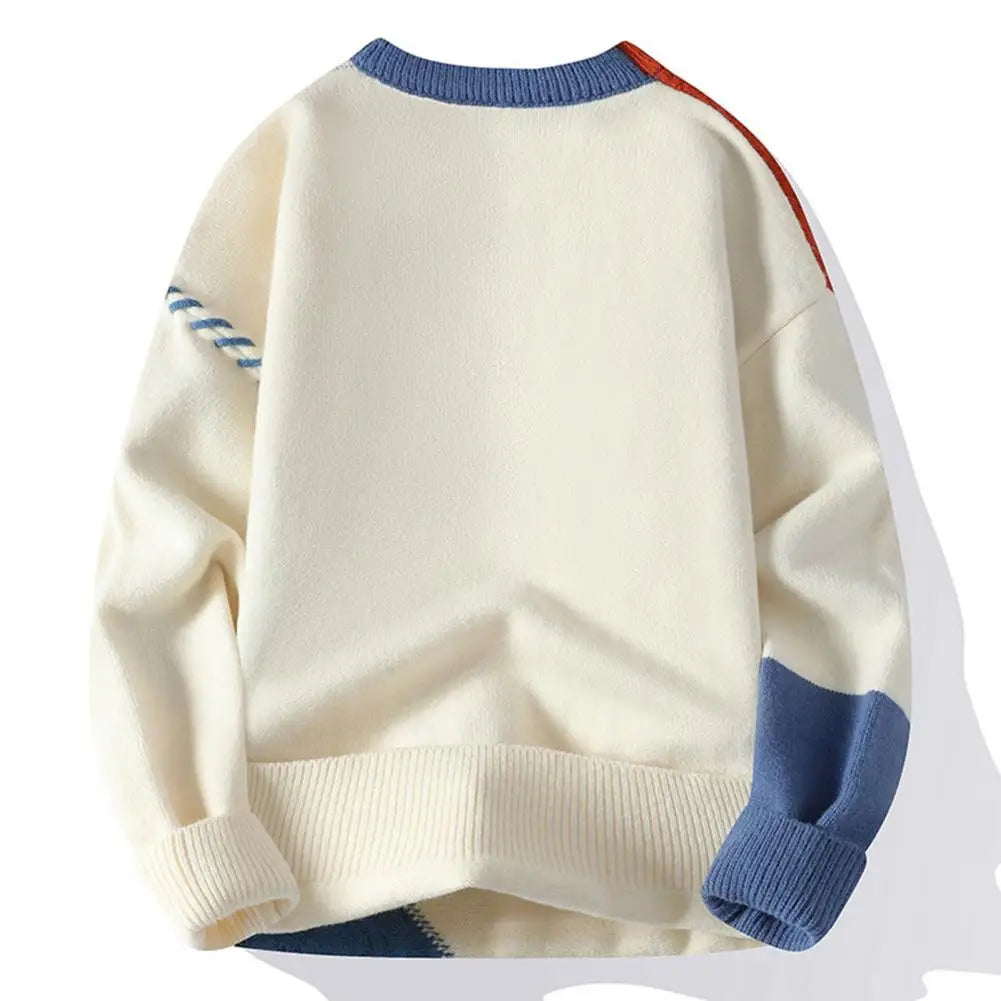 Julian | Colorblock Gestrickter Pullover