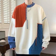 Julian | Colorblock Gestrickter Pullover